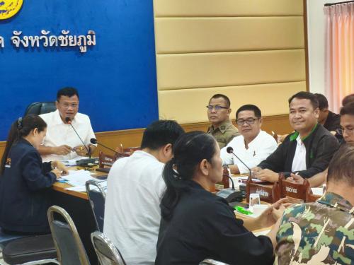 สพอ.เทพสถิต ร่วมประชุมหัวหน้าส่วนราชการอำเภอเทพสถิต และคณะกรรมการบริหารงานอำเภอแบบบูรณาการ (ก.บ.อ.)